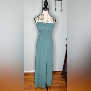 Birdy Grey Sage Green Floor Length Elegant Maxi Dress